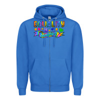 True Royal Equality Is Beautiful Zipper Hoodie - BundleAndBundleShop