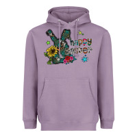 Lavender Happy Easter Heavyweight Hoodie - CowhideDigitalArt
