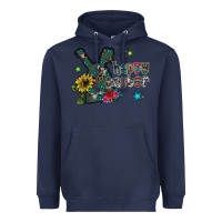 Navy Happy Easter Heavyweight Hoodie - CowhideDigitalArt