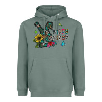 Sage Happy Easter Heavyweight Hoodie - CowhideDigitalArt