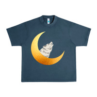 Midnight Navy Howling Wolf Urban Heavy Tee - Bettercallsaul
