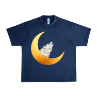 Navy Howling Wolf Urban Heavy Tee - Bettercallsaul