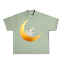 Oil Green Howling Wolf Urban Heavy Tee - Bettercallsaul