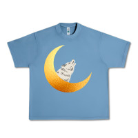 Pebble Blue Howling Wolf Urban Heavy Tee - Bettercallsaul