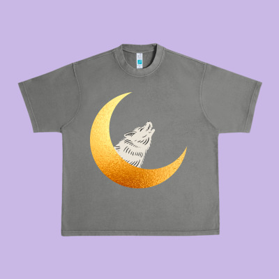 Howling Wolf Urban Heavy Tee Designed By Bettercallsaul