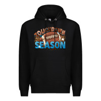 Black touchdown season Premium Hoodie - FaDigitalArtStudio