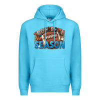 Ocean Blue touchdown season Premium Hoodie - FaDigitalArtStudio