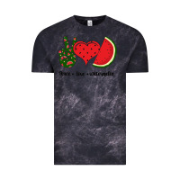 Cloud Black Peace Love Watermelon Vintage Tee - Bettercallsaul