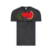 Vintage Black Peace Love Watermelon Vintage Tee - Bettercallsaul