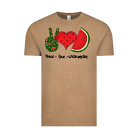 Vintage Coffee Peace Love Watermelon Vintage Tee - Bettercallsaul