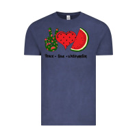 Vintage Denim Peace Love Watermelon Vintage Tee - Bettercallsaul