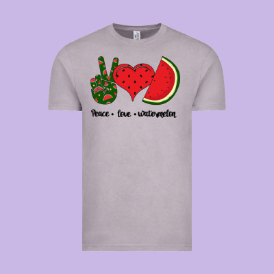 Peace Love Watermelon Vintage Tee Designed By Bettercallsaul
