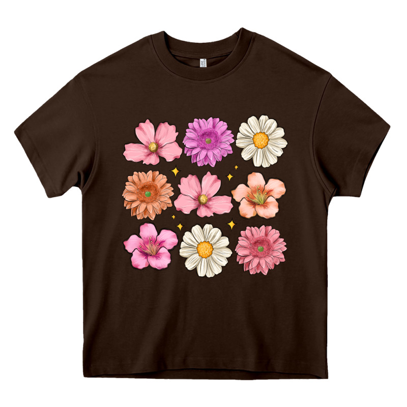 Flowers Heavy Core Tee by MaliasSmallBusiness | Teevron