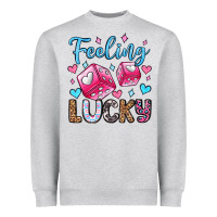 Feeling Lucky Valentine's Day Olivia Heavyweight Sweatshirt | Teevron