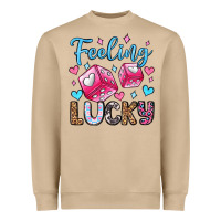 Mushroom feeling lucky valentine's day olivia Heavyweight Sweatshirt - OliviaCreatesArt