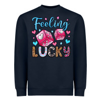 Navy feeling lucky valentine's day olivia Heavyweight Sweatshirt - OliviaCreatesArt