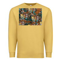 Antique Gold easter pattern Premium Sweatshirt - CowhideDigitalArt