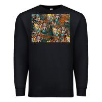 Black easter pattern Premium Sweatshirt - CowhideDigitalArt