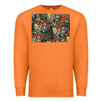 Carrot easter pattern Premium Sweatshirt - CowhideDigitalArt