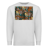Dove Grey easter pattern Premium Sweatshirt - CowhideDigitalArt