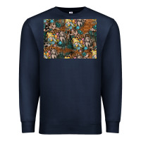 Navy easter pattern Premium Sweatshirt - CowhideDigitalArt