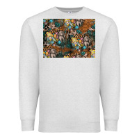Oatmeal Heather easter pattern Premium Sweatshirt - CowhideDigitalArt