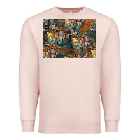 Pale Pink easter pattern Premium Sweatshirt - CowhideDigitalArt