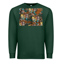 Sports Green easter pattern Premium Sweatshirt - CowhideDigitalArt