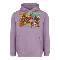 Lavender Happy Turkey Day Heavyweight Hoodie - CowhideDigitalArt