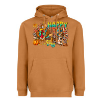 Meerkat Happy Turkey Day Heavyweight Hoodie - CowhideDigitalArt