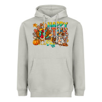 Moon Dust Happy Turkey Day Heavyweight Hoodie - CowhideDigitalArt