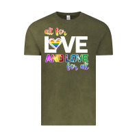 Vintage Olive All For Love And Love For All Vintage Tee - Bettercallsaul