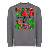 Storm fuzzy socks flannel blankets and hot cocoa Heavyweight Sweatshirt - OliviaCreatesArt