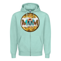 Seafoam american football round earrings Zipper Hoodie - BundleAndBundleShop