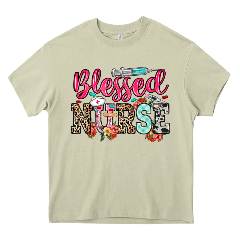 Blessed Nurse Heavy Core Tee by NancyCooperArtShop | Teevron