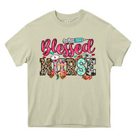Mossy blessed nurse Heavy Core Tee - NancyCooperArtShop
