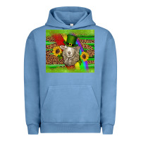 Pigment Pebble Blue st patricks sheep sunflowers rainbow serape leopard glitter Urban Hoodie - Artiststas