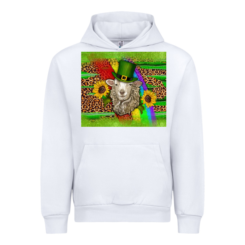 St Patricks Sheep Sunflowers Rainbow Serape Leopard Glitter Urban Hoodie by Artiststas | Teevron