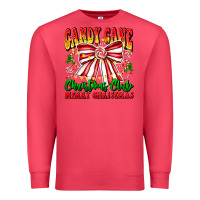 Cardinal Candy Cane Christmas Club Premium Sweatshirt - CowhideDigitalArt