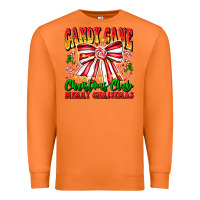 Carrot Candy Cane Christmas Club Premium Sweatshirt - CowhideDigitalArt