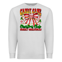 Dove Grey Candy Cane Christmas Club Premium Sweatshirt - CowhideDigitalArt