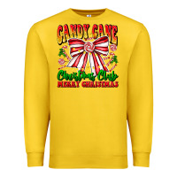 Lemon Candy Cane Christmas Club Premium Sweatshirt - CowhideDigitalArt