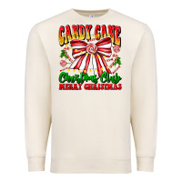 Sandshell Candy Cane Christmas Club Premium Sweatshirt - CowhideDigitalArt