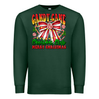 Sports Green Candy Cane Christmas Club Premium Sweatshirt - CowhideDigitalArt