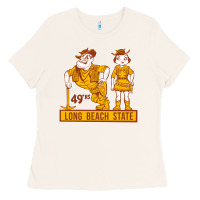 Bone vintage cal state long beach 49er mascot couple tr Ladies Tee - tuanDangUi