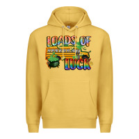 Antique Gold Loads of luck with school bus St. Patrick's Day Premium Hoodie - FaDigitalArtStudio