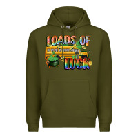 Army Green Loads of luck with school bus St. Patrick's Day Premium Hoodie - FaDigitalArtStudio