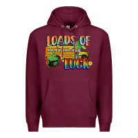 Burgundy Loads of luck with school bus St. Patrick's Day Premium Hoodie - FaDigitalArtStudio