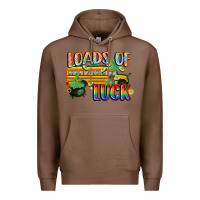 Chestnut Loads of luck with school bus St. Patrick's Day Premium Hoodie - FaDigitalArtStudio