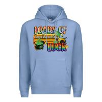 Colony Blue Loads of luck with school bus St. Patrick's Day Premium Hoodie - FaDigitalArtStudio